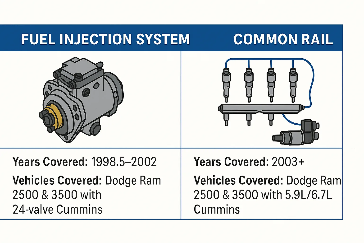 VP44 vs Common Rail Injection System