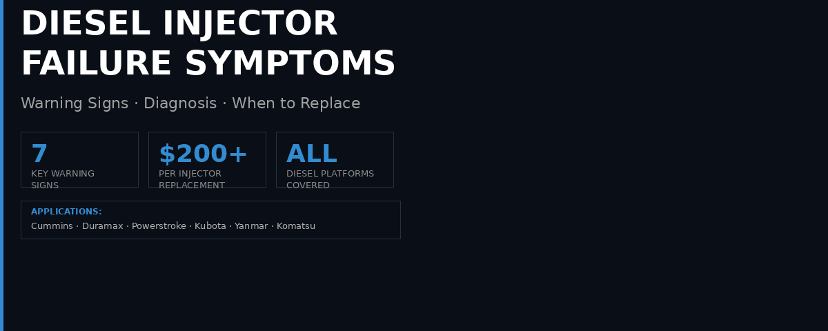 Diesel Injector Symptoms