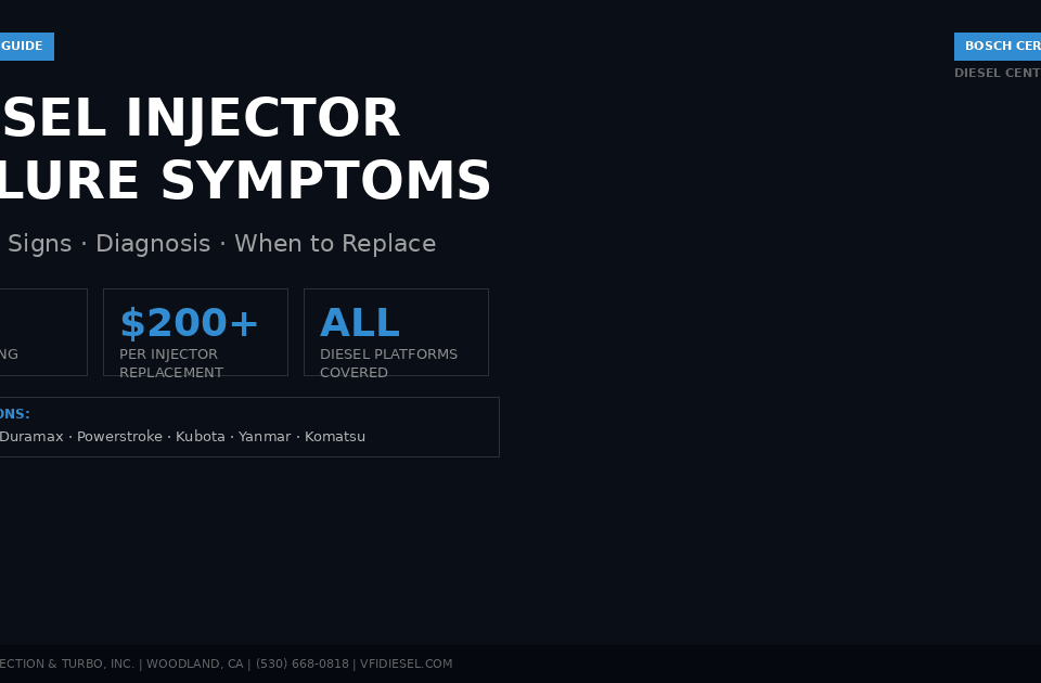 Diesel Injector Symptoms
