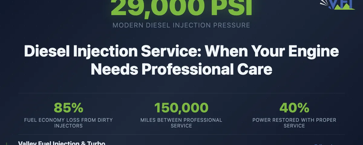 Diesel injection service guide — when your engine needs professional fuel injection system care