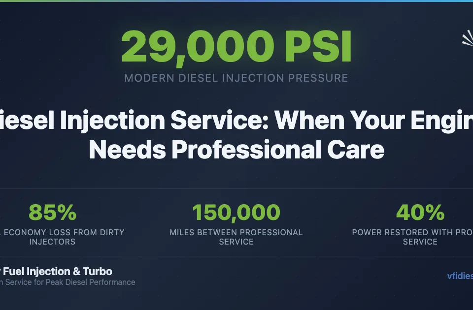 Diesel injection service guide — when your engine needs professional fuel injection system care