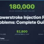 7.3 Powerstroke injection pump problems guide — complete diagnosis and rebuild options infographic
