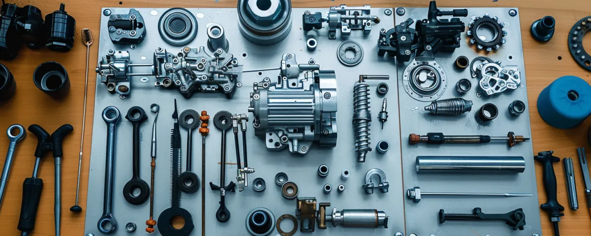 Stanadyne DB2 rotary diesel injection pump disassembled for rebuild service