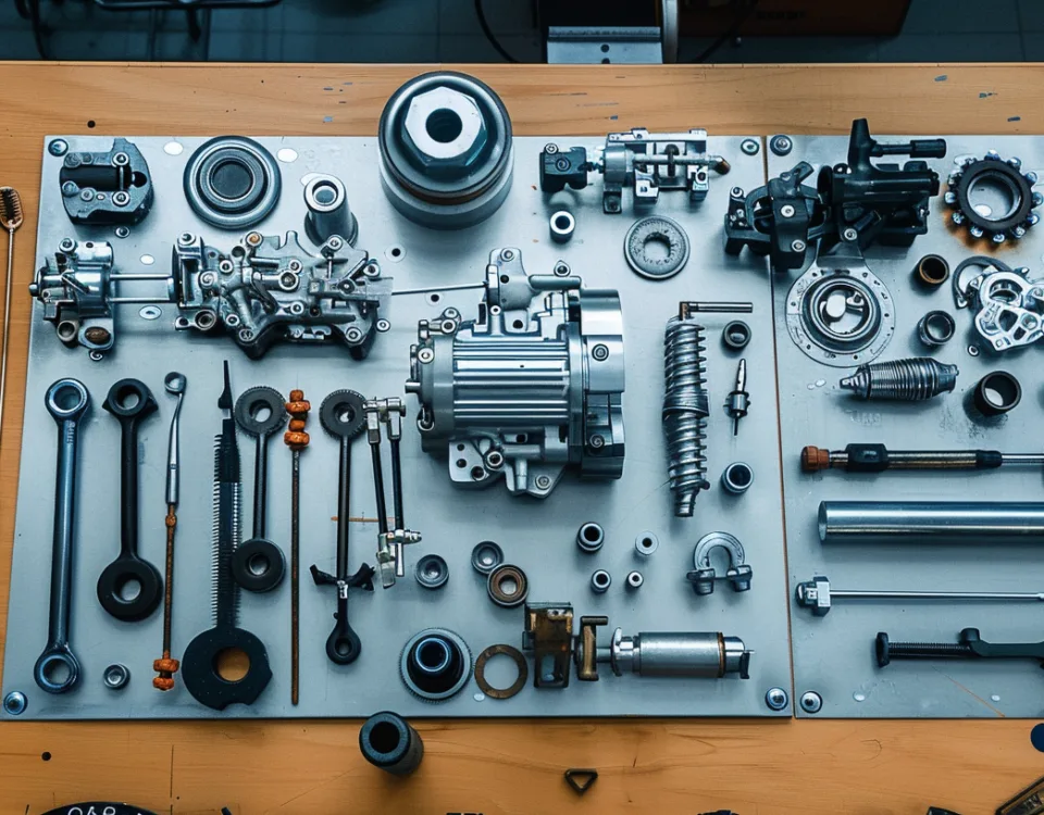 Stanadyne DB2 rotary diesel injection pump disassembled for rebuild service