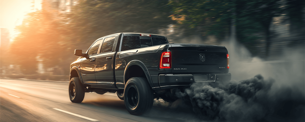 Black smoke from diesel engine diagnostic guide — causes include clogged air filters, bad injectors, turbo failure, EGR malfunction, and pump problems