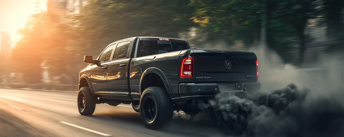 Black smoke from diesel engine diagnostic guide — causes include clogged air filters, bad injectors, turbo failure, EGR malfunction, and pump problems