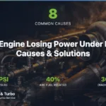 Diesel engine components with dramatic lighting — 8 causes of power loss under load guide by Valley Fuel Injection