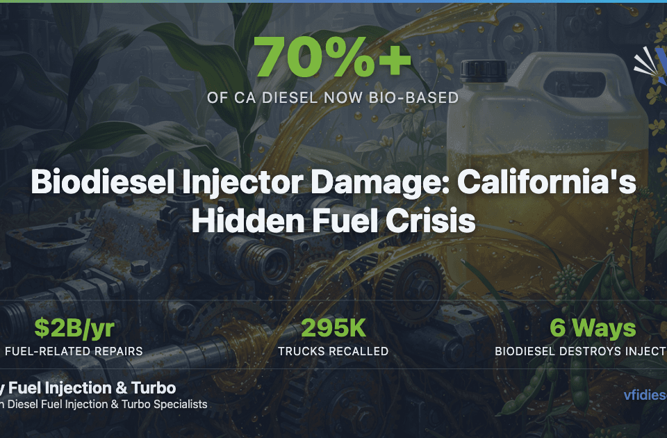 Biodiesel damage to diesel fuel injection systems with corroded components and biofuel plants