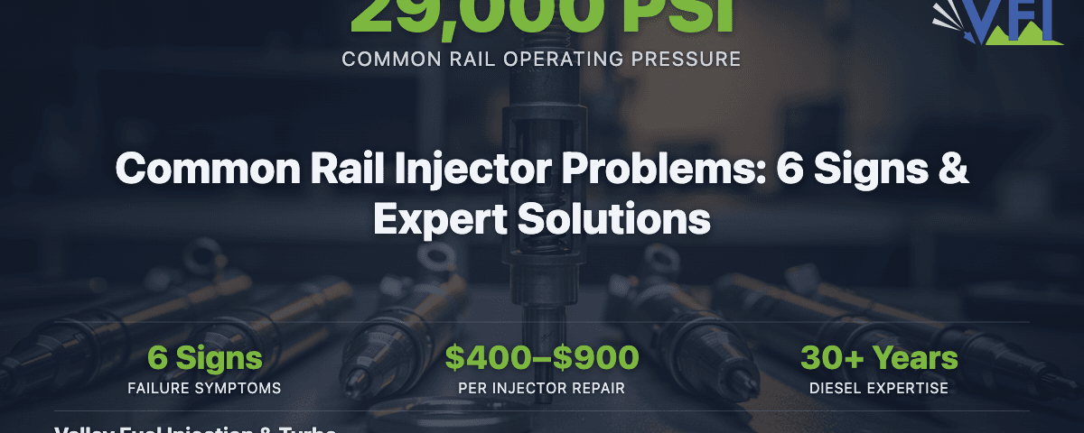 Common rail diesel fuel injector diagnostic testing and repair solutions