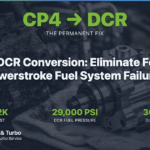 CP4 to DCR fuel pump conversion for Ford 6.7L Powerstroke diesel engines