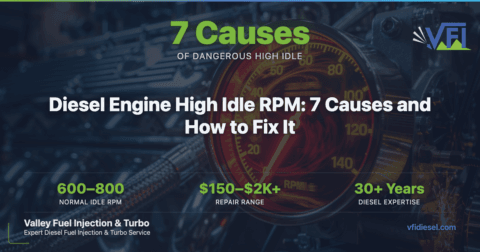 Diesel Engine High Idle RPM: 7 Causes and How to Fix It