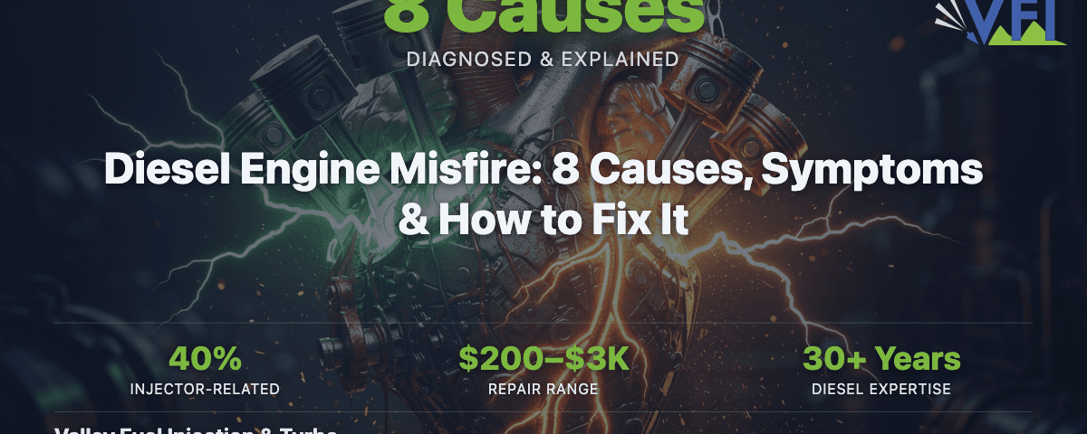 Diesel engine misfire causes, symptoms, and repair guide