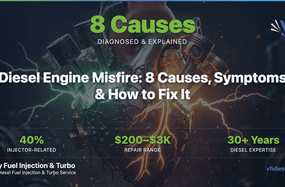 Diesel engine misfire causes, symptoms, and repair guide