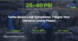 Turbo Boost Leak Symptoms: 7 Signs Your Diesel Is Losing Power