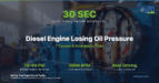 Diesel Engine Losing Oil Pressure: 7 Causes & Fixes