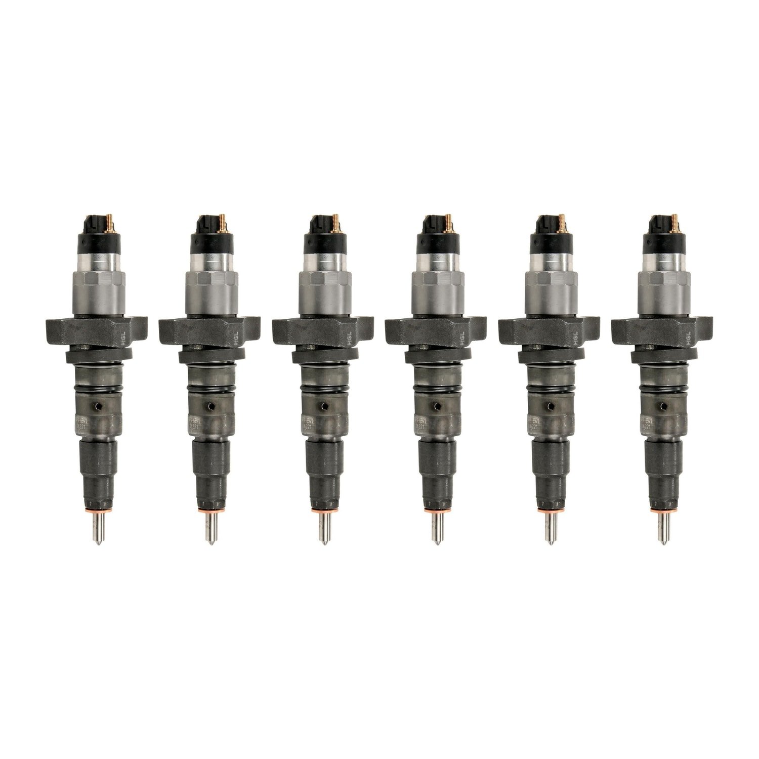 2004.5-2007 Dodge Ram 5.9L Cummins Remanufactured Fuel Injector SET OF 6 (325hp) — Genuine Bosch 0986435505 — complete set of 6 | Valley Fuel Injection