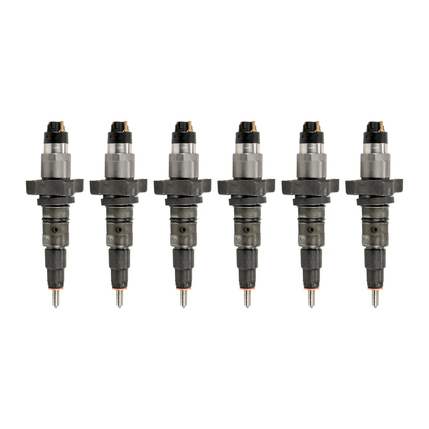 2004.5-2007 Dodge Ram 5.9L Cummins Remanufactured Fuel Injector SET OF 6 (325hp) — Genuine Bosch 0986435505 — complete set of 6 | Valley Fuel Injection