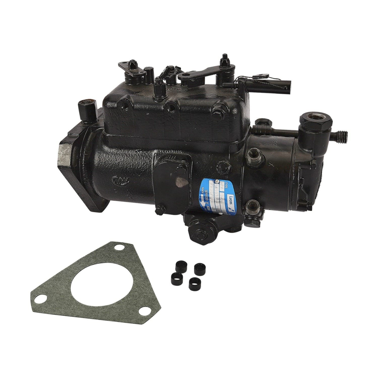 Rebuilt Lucas CAV DPA injection pump with mounting gasket and shaft bushings