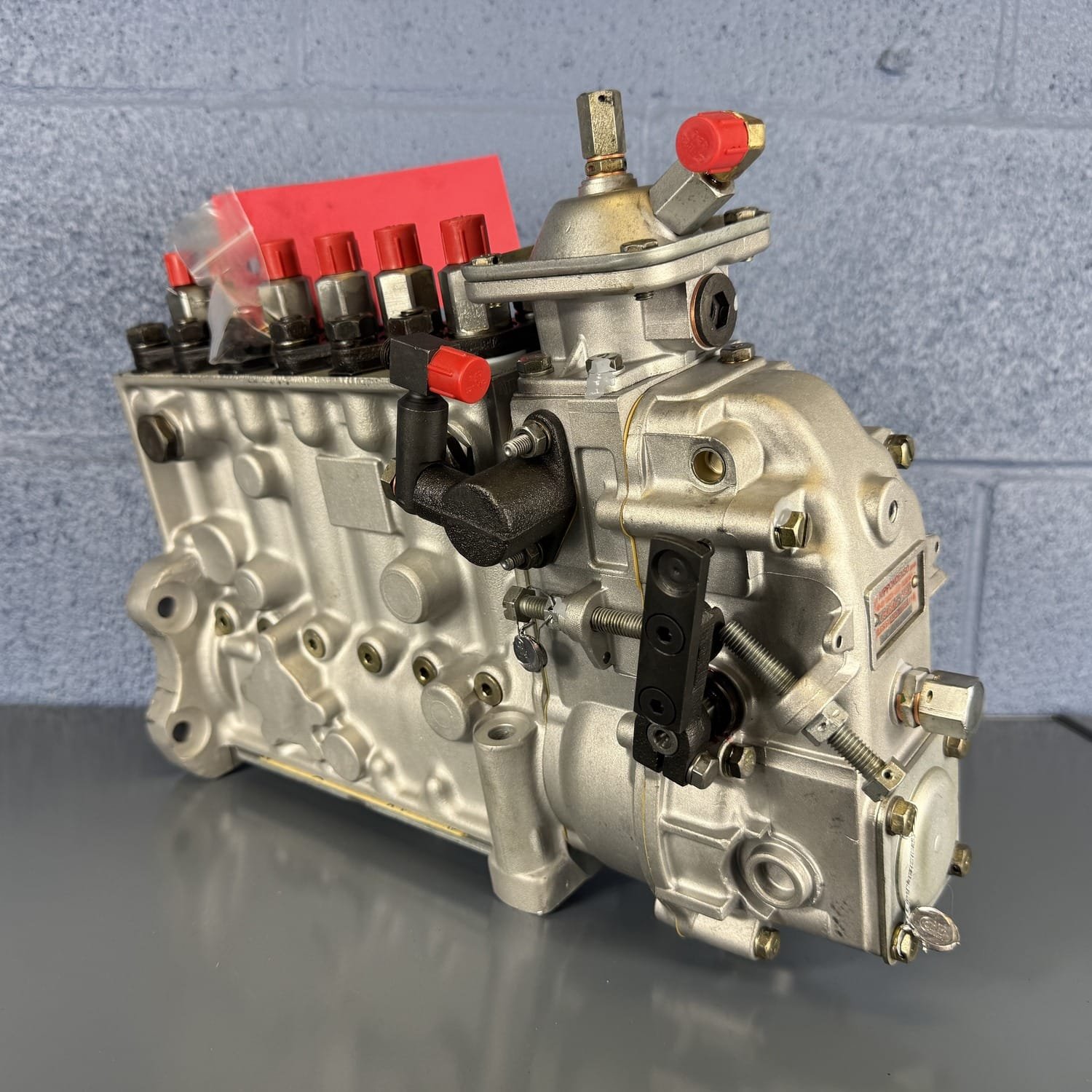 Rebuilt inline injection pump, governor end