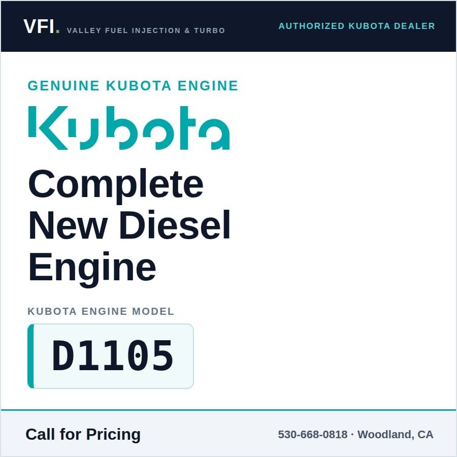 Kubota D1105 Diesel Engine | New