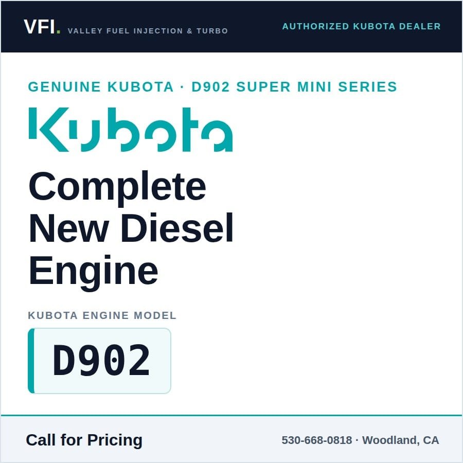 Kubota D902 Diesel Engine | New Tier 4 Final | Fits RTV-X900, BX, ZD