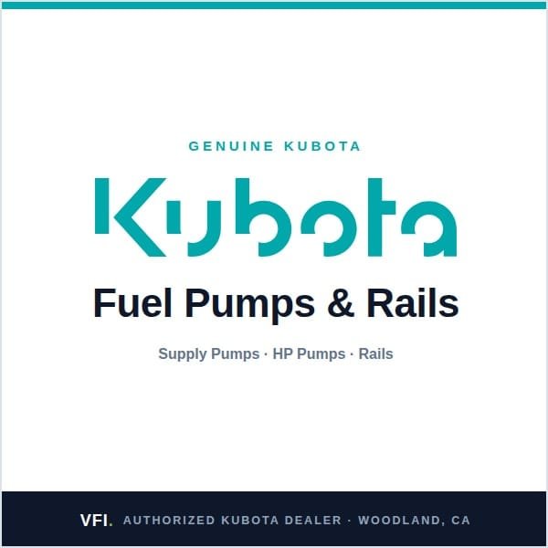 Kubota Fuel Pumps & Rails