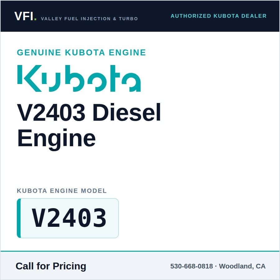 Kubota V2403 Diesel Engine | New