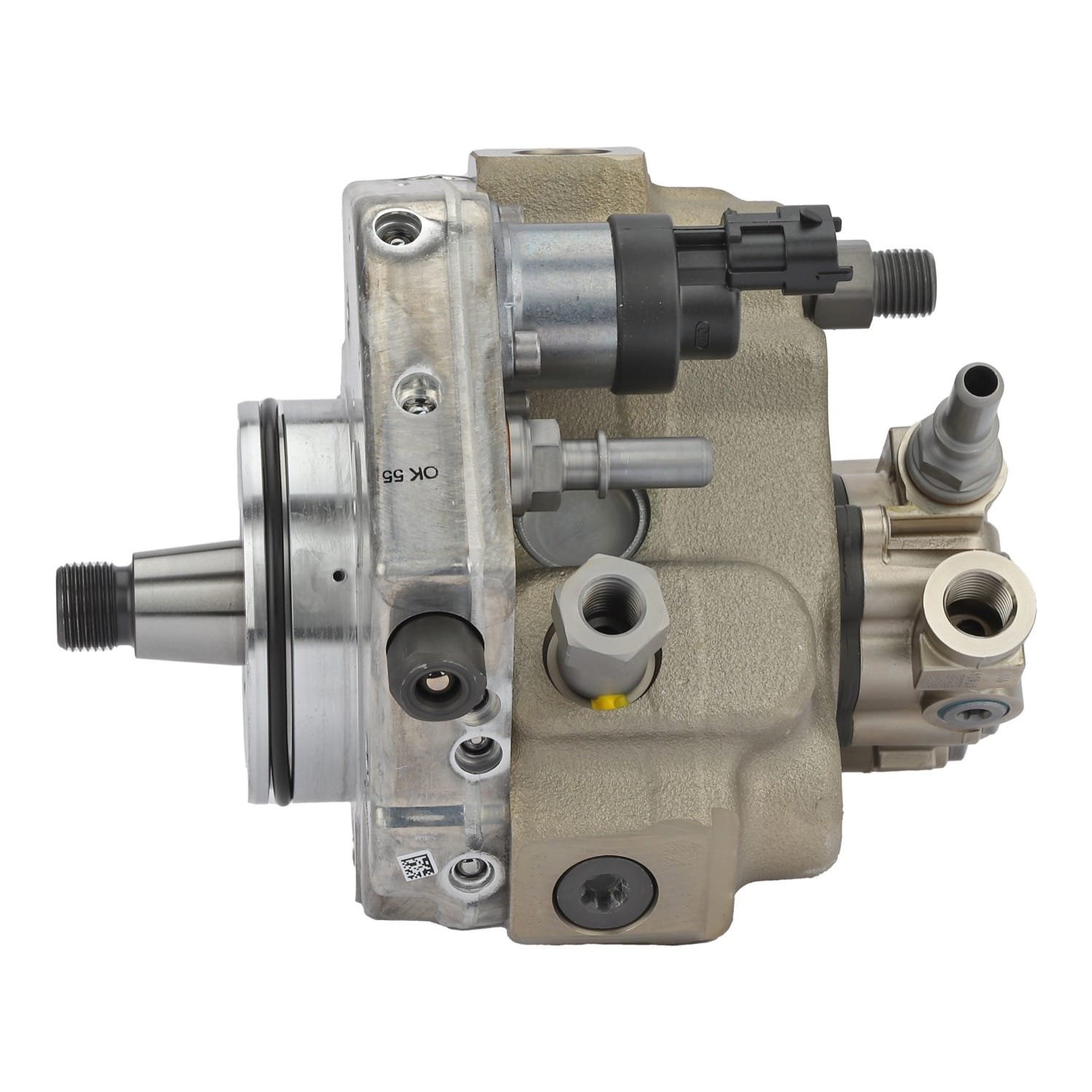 Bosch 0986437370 CP3 High-Pressure Common-Rail Pump for Cummins ISB 6.7 midrange engine with rear gear train, view 2