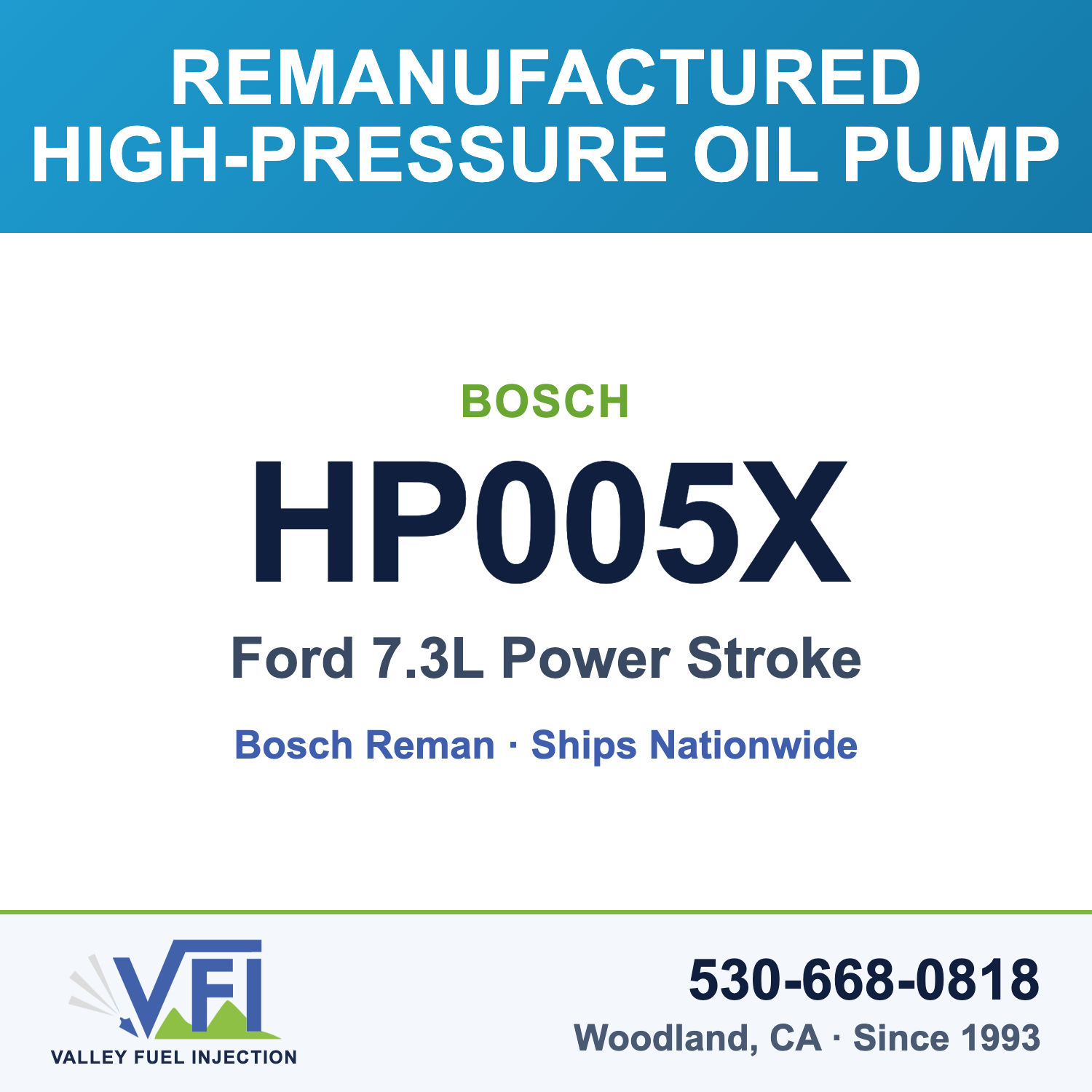 Bosch HP005X High-Pressure Oil Pump (HPOP) for Ford 7.3L Power Stroke