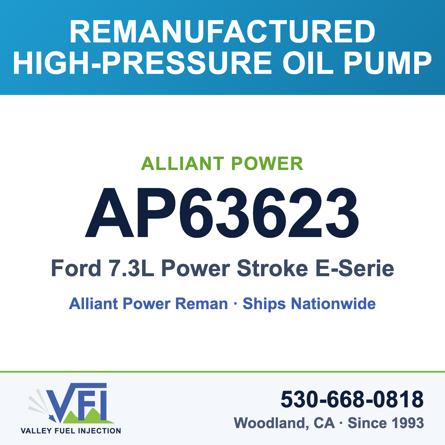 Alliant Power AP63623 High-Pressure Oil Pump (HPOP) for Ford 7.3L Power Stroke E-Series