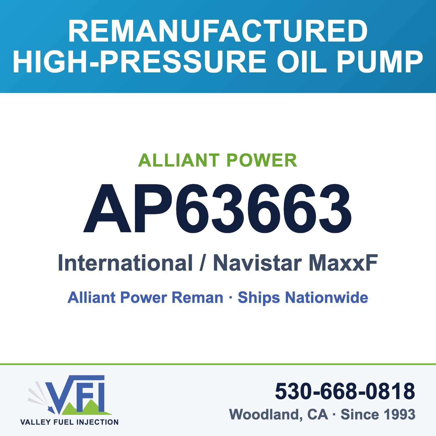 Alliant Power AP63663 High-Pressure Oil Pump (HPOP) for International / Navistar MaxxForce 5