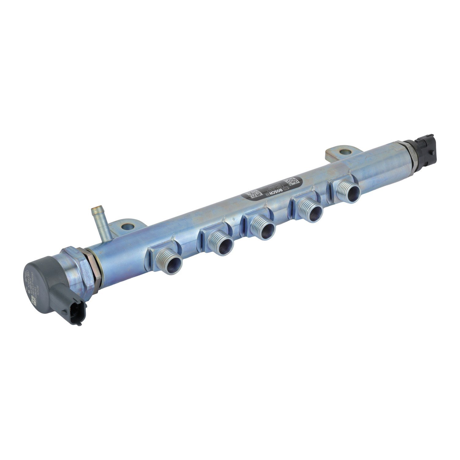 Bosch F00RL01027 High-Pressure Fuel Rail (Left Bank, with Sensor and Regulator) for 2011-2016 Chevrolet Silverado 2500HD and