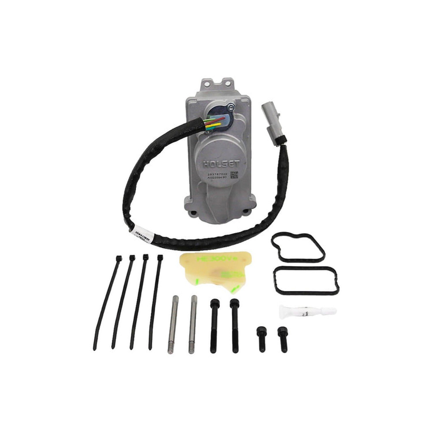 Holset 4032772HX remanufactured HE351VE turbo actuator with mounting hardware and gaskets