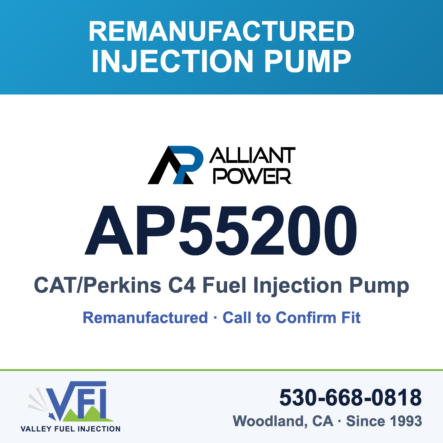 Alliant Power AP55200 CAT/Perkins C4 Fuel Injection Pump