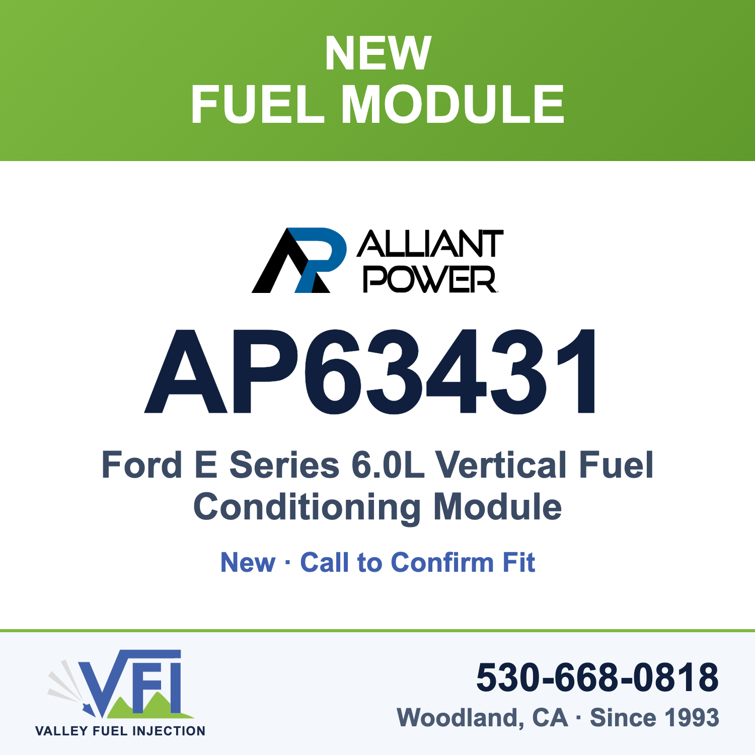 Alliant Power AP63431 Vertical Fuel Conditioning Module
