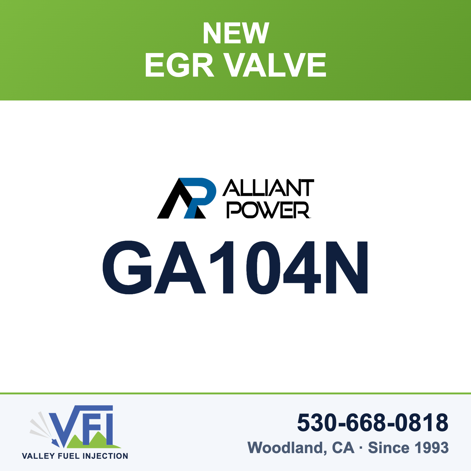 Alliant Power GA104N EGR Valve (New)