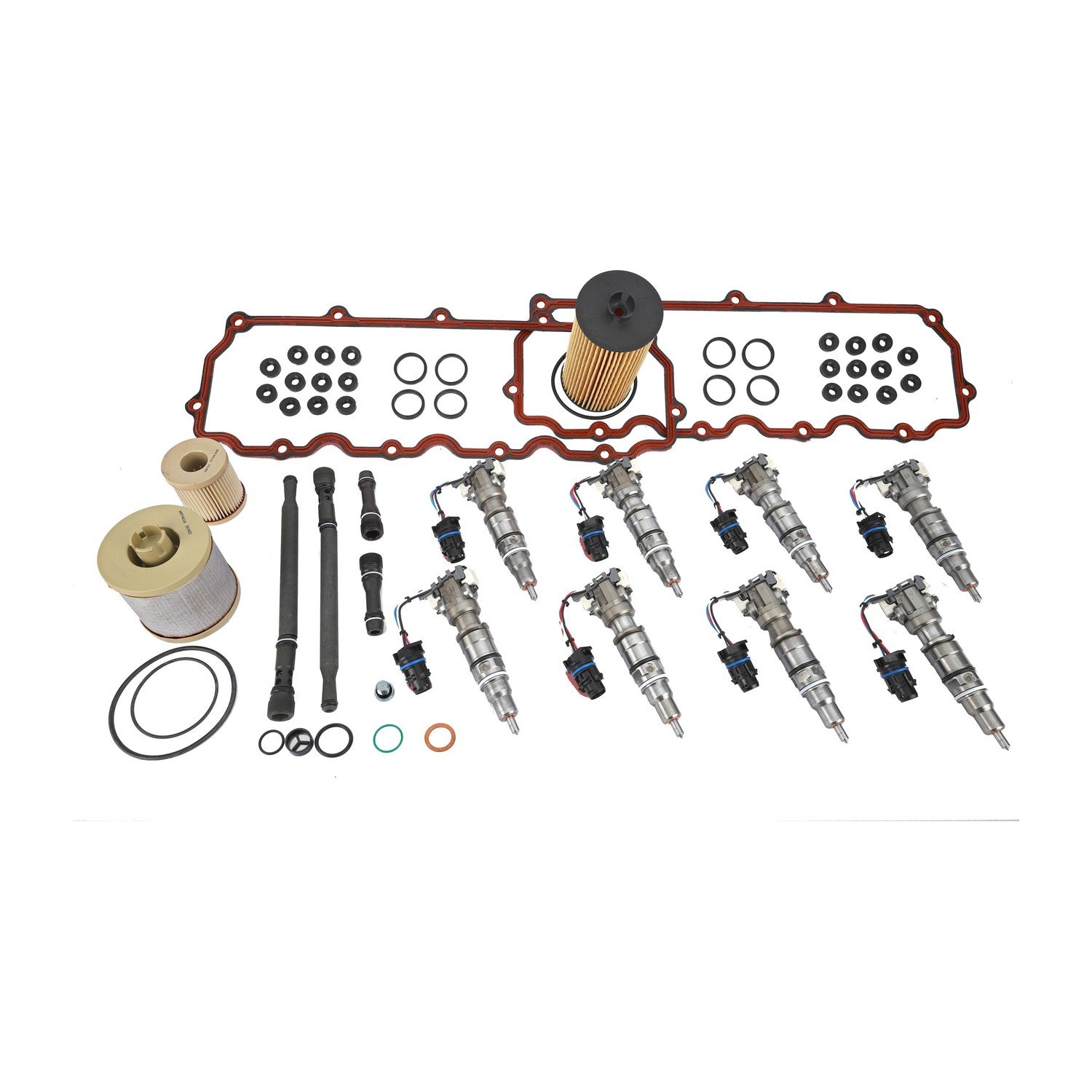 Alliant Power AP60902 Ford 6.0L Power Stroke Injector Set Installation Kit with Eight Injectors