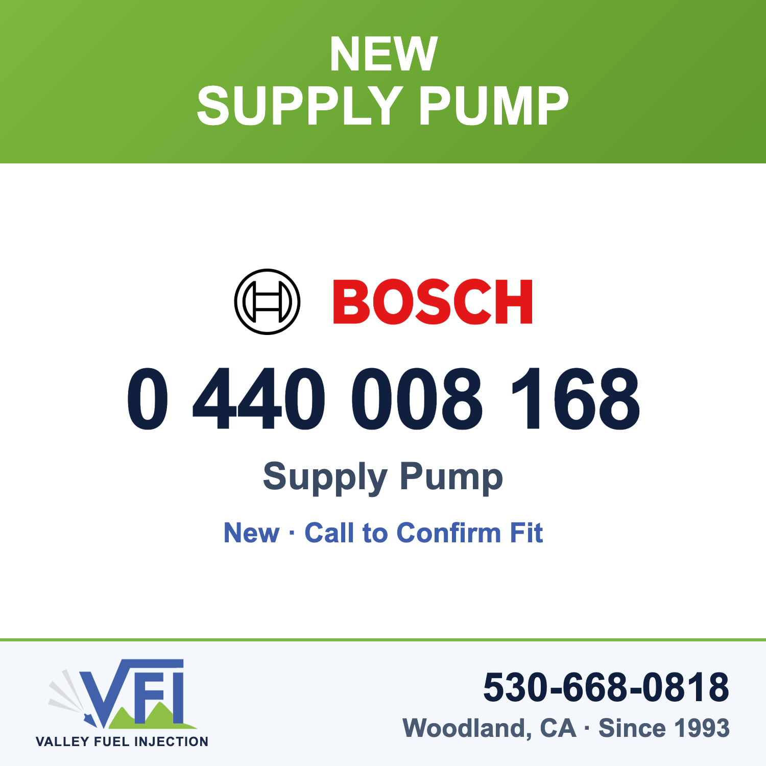 Bosch 0 440 008 168 Supply Pump