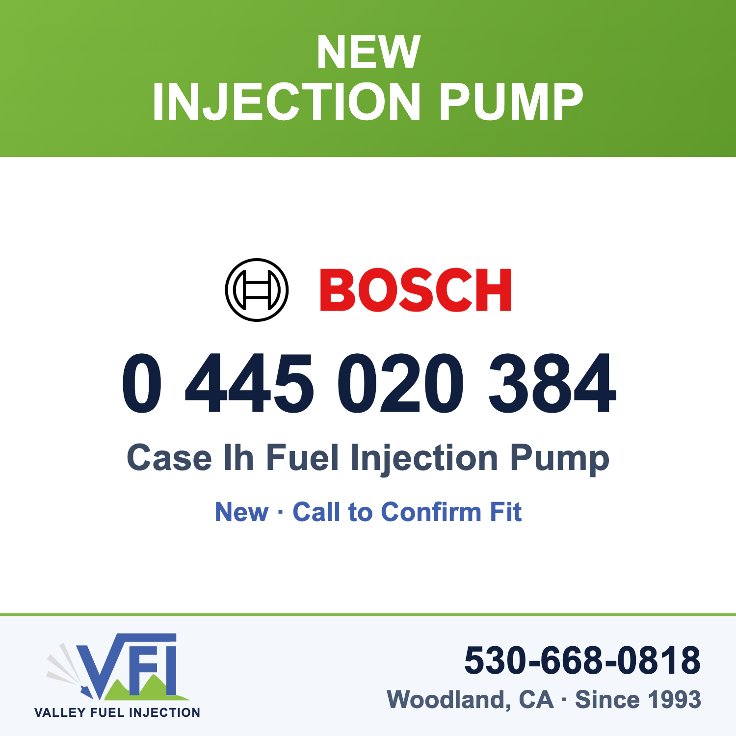 Bosch 0 445 020 384 Case Ih Fuel Injection Pump