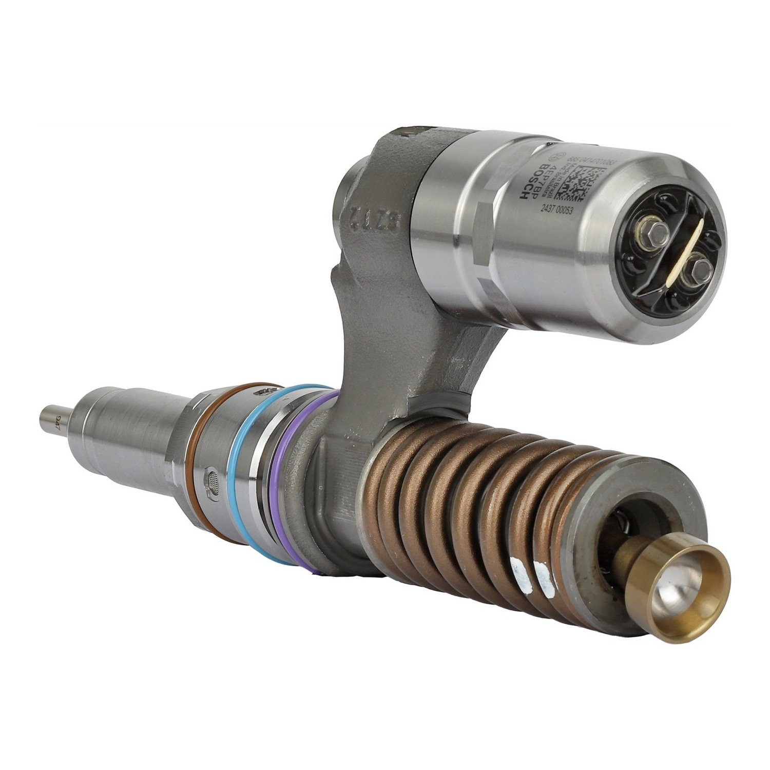 Bosch 0414701083 Electronic Unit Injector (EUI) for Case 335 and 340 articulated dump trucks, view 3