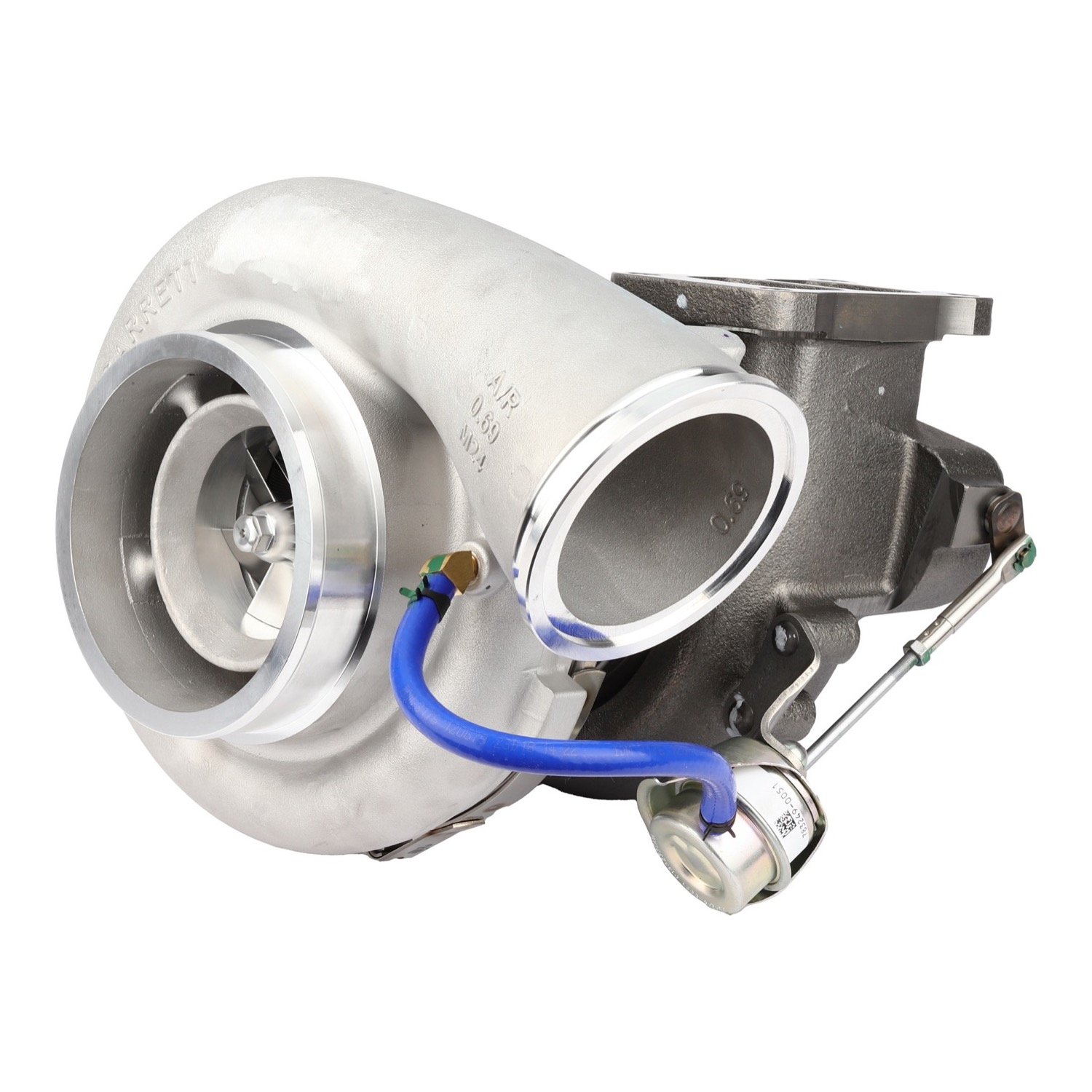 Garrett 895473-5002S Turbocharger for Case New Holland harvesters with the FPT Cursor 16 15.9L diesel that call for CNH 58027