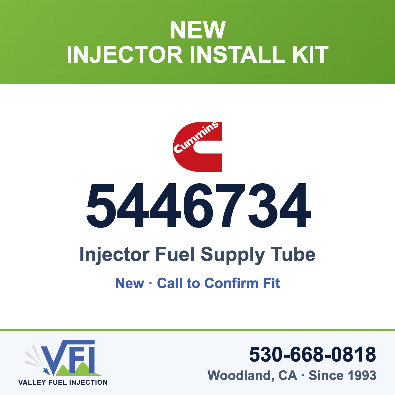 Cummins 5446734 Injector Fuel Supply Tube