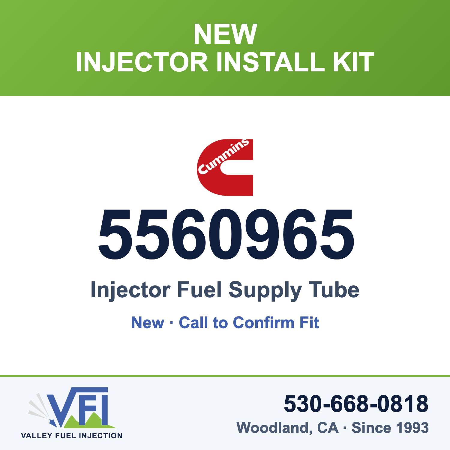 Cummins 5560965 Injector Fuel Supply Tube