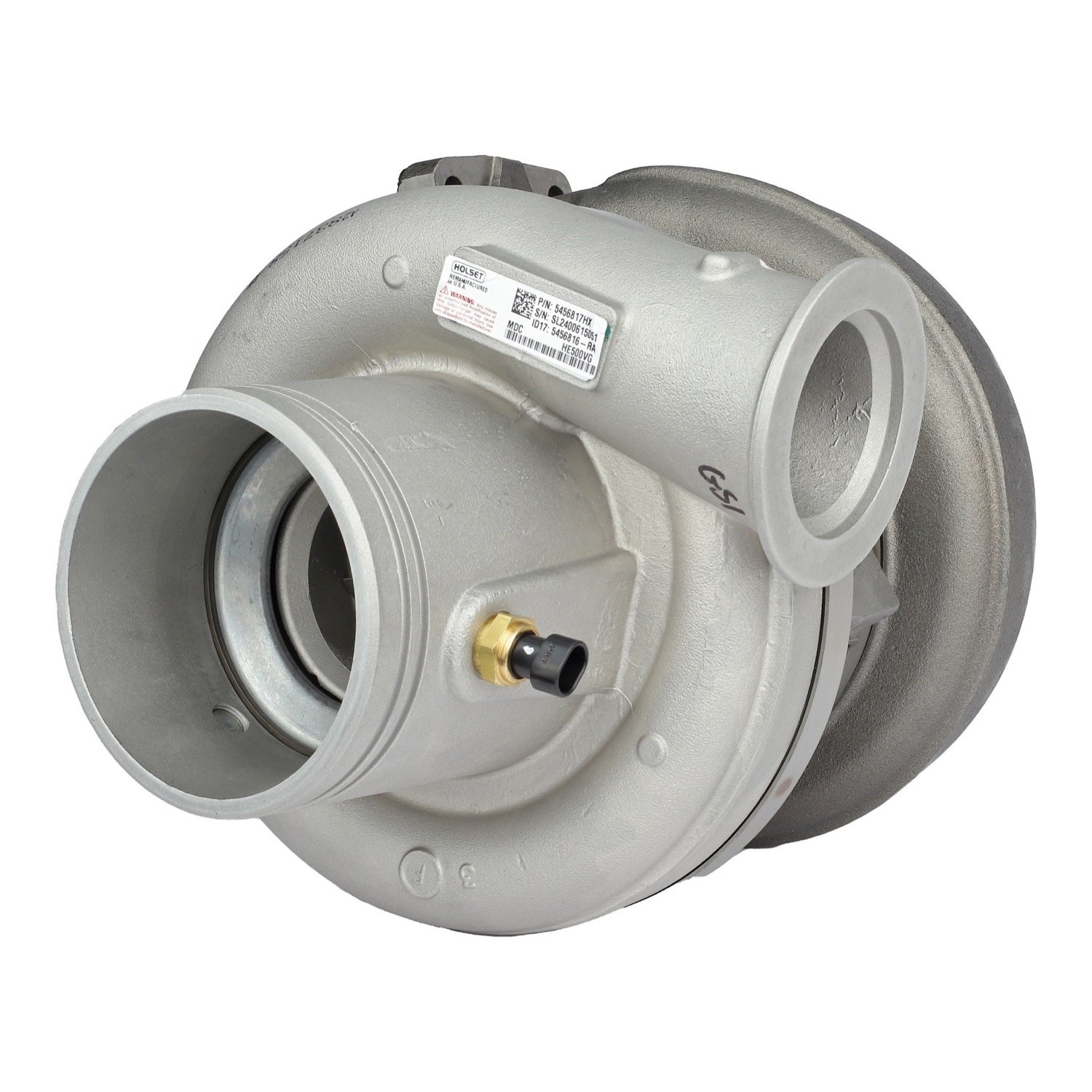 Holset 5456817HX Variable Geometry Turbocharger without Actuator for Cummins ISX15, view 3