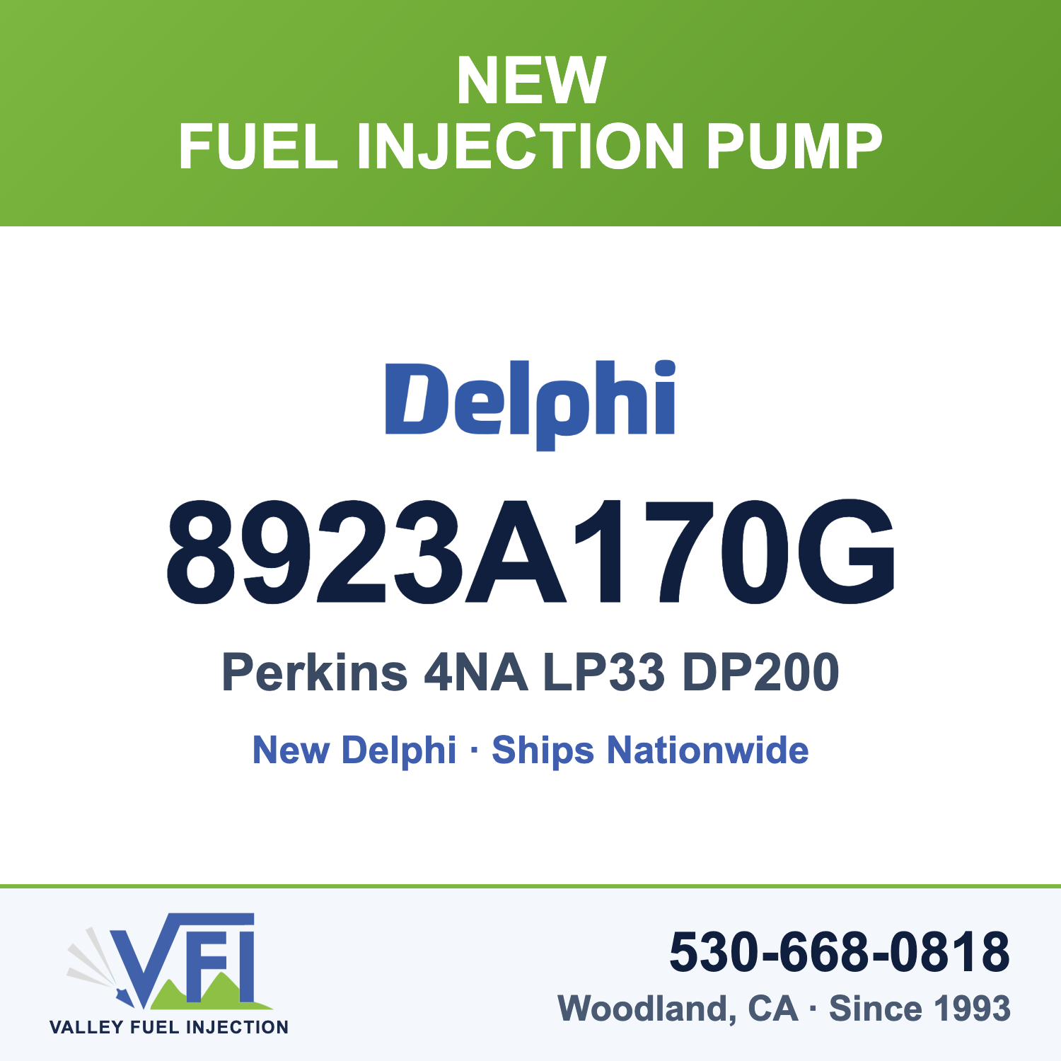 Delphi 8923A170G DP200 injection pump for Perkins 2644G644
