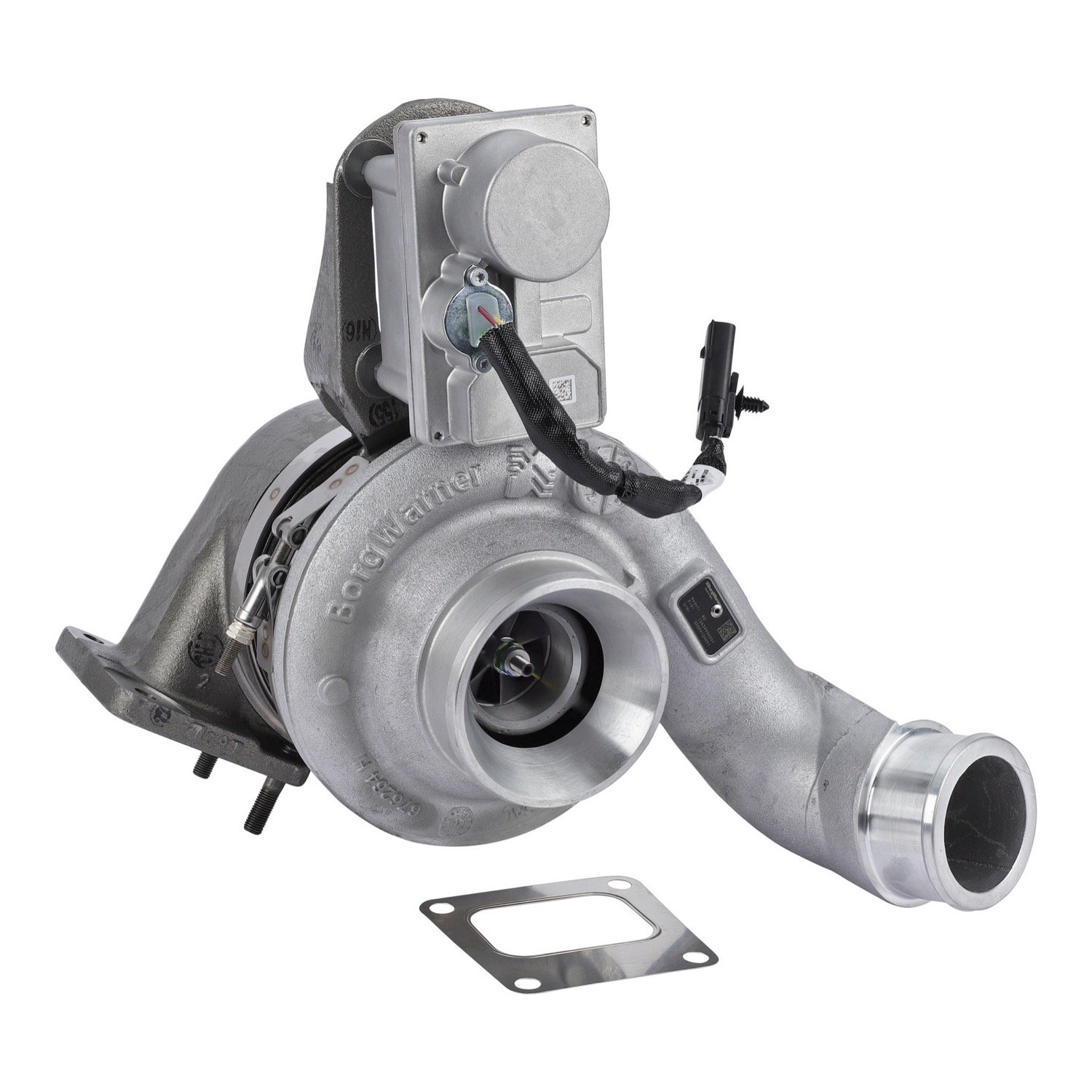BorgWarner 12639900001 Turbocharger with Actuator for International / Navistar DT466 7.6L with the mid mount B2UV turbo