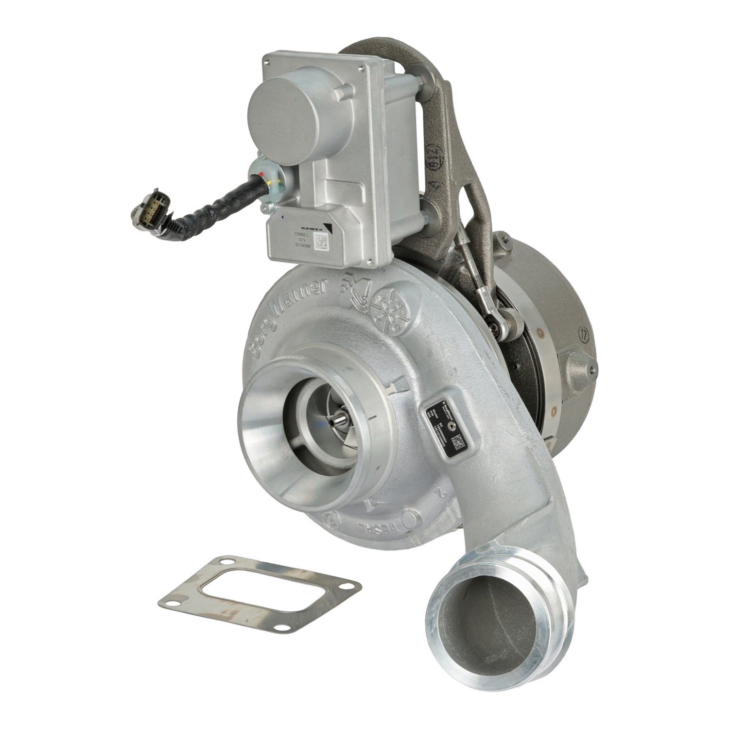BorgWarner 12639880001 Turbocharger with Actuator for International / Navistar MaxxForce DT and DT466 7.6L with the mid mount