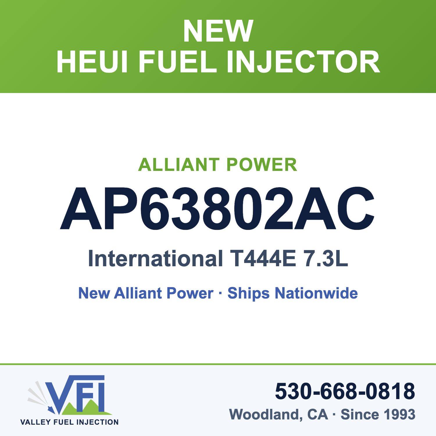 Alliant Power AP63802AC HEUI Fuel Injector for International T444E 7.3L