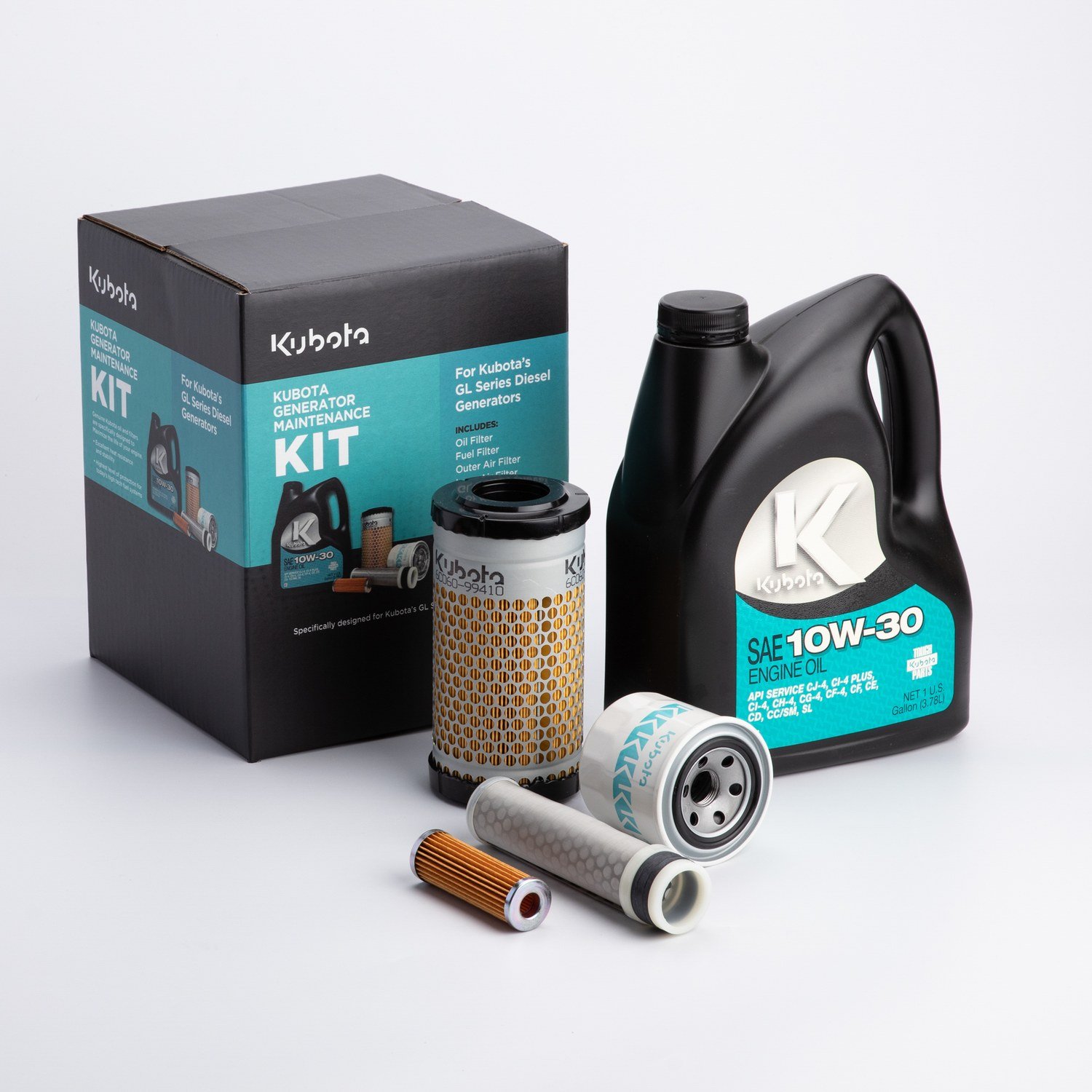 Genuine Kubota KEAGM-71100 generator maintenance kit for GL7000 and GL11000, in the box