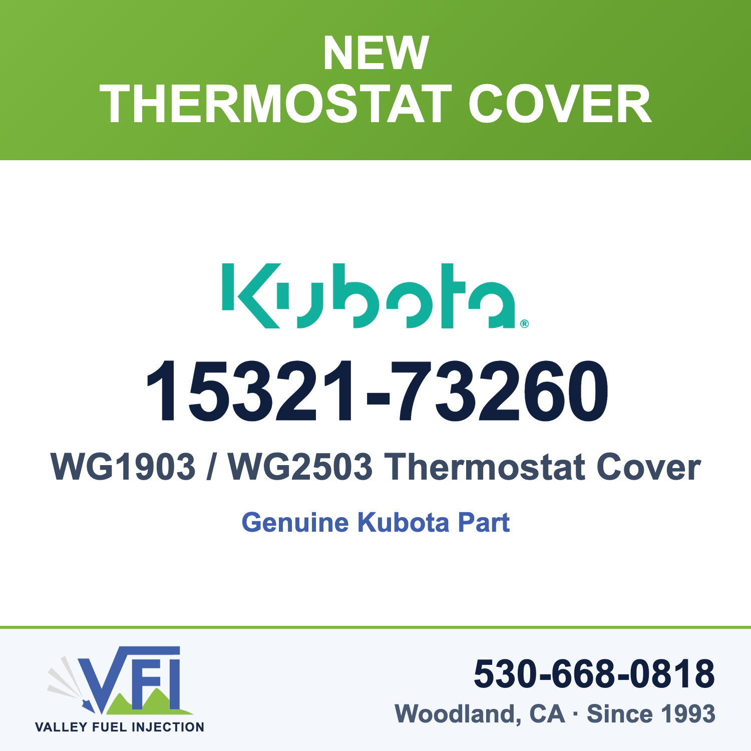 Kubota 15321-73260 Thermostat Cover